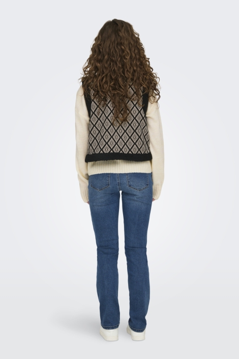 Only onljessie aztec teddy waistcoat cs